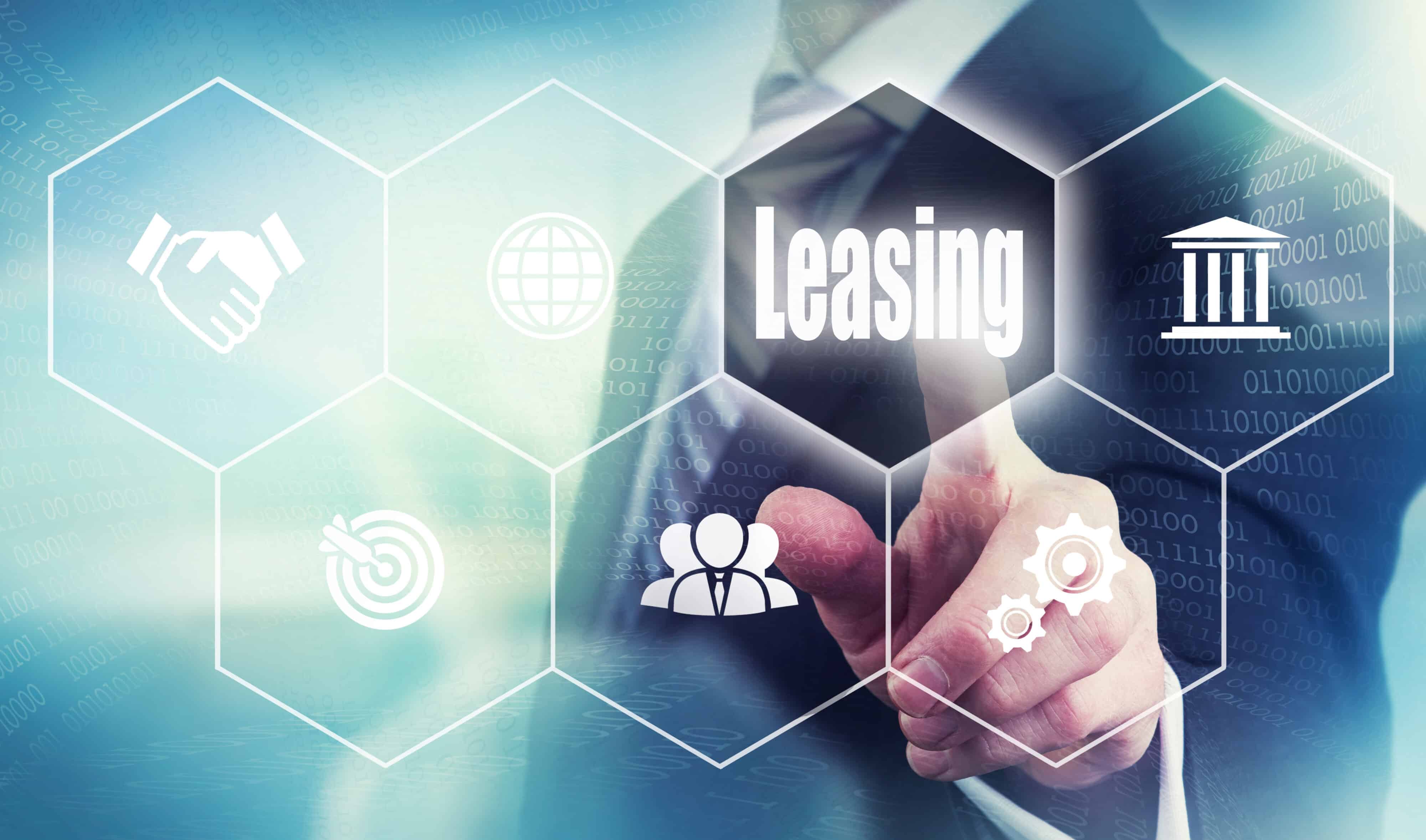 Tech screen Business Leasing Concept